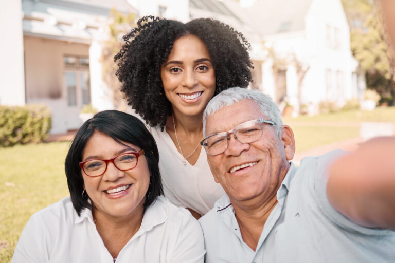 Self-employed in Fort Lauderdale family celebrating their new home