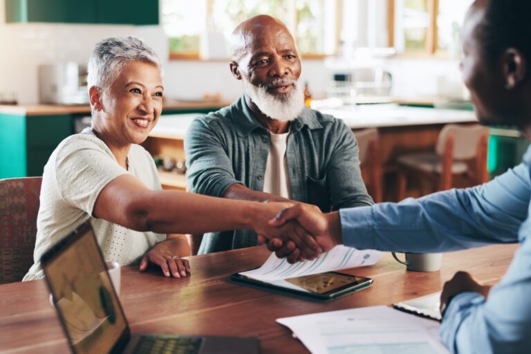 Advisor explaining bank statement vs conventional loan options